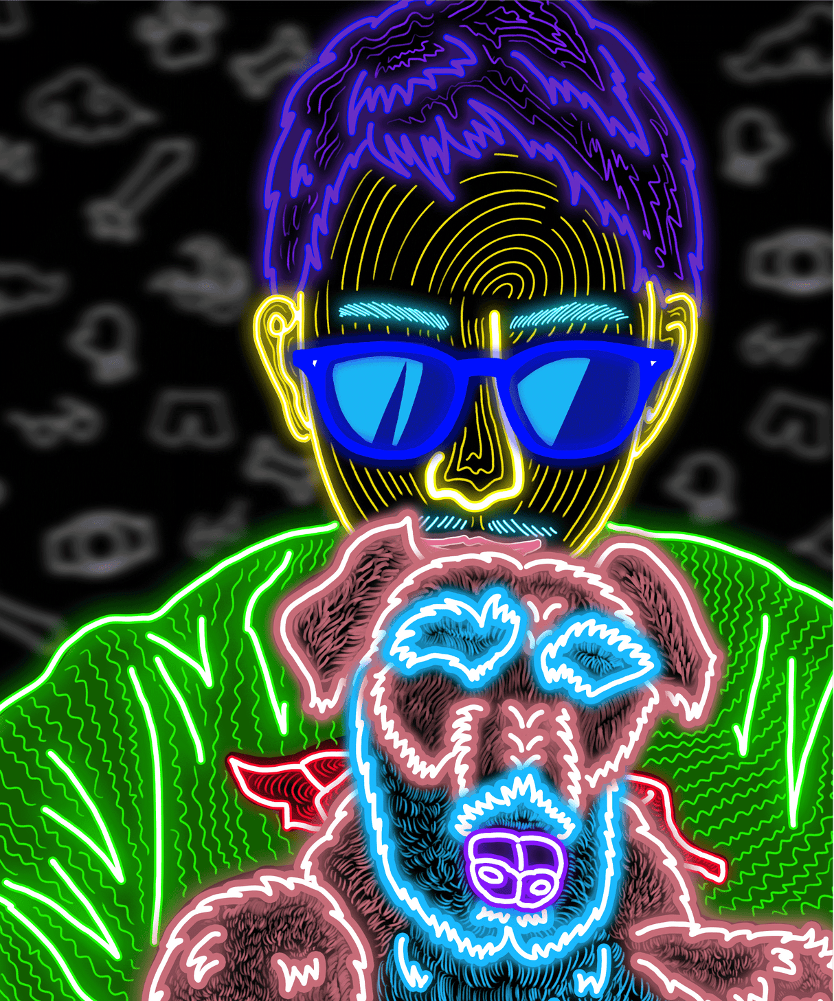 NFT Keinosuke Rank 3 Neon Buddy-with Rad-